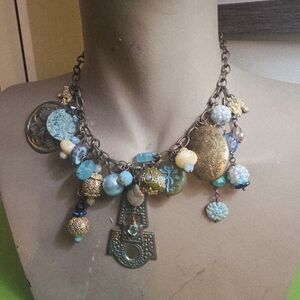 Charm Cluster Necklace for Women